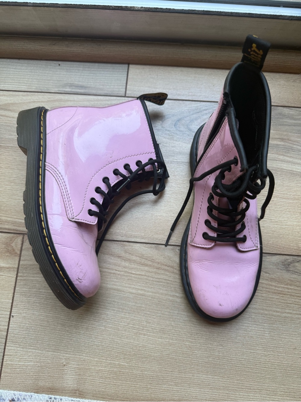 Dr. Martens junior pink boots